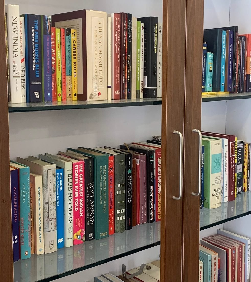 Bookshelves at the office