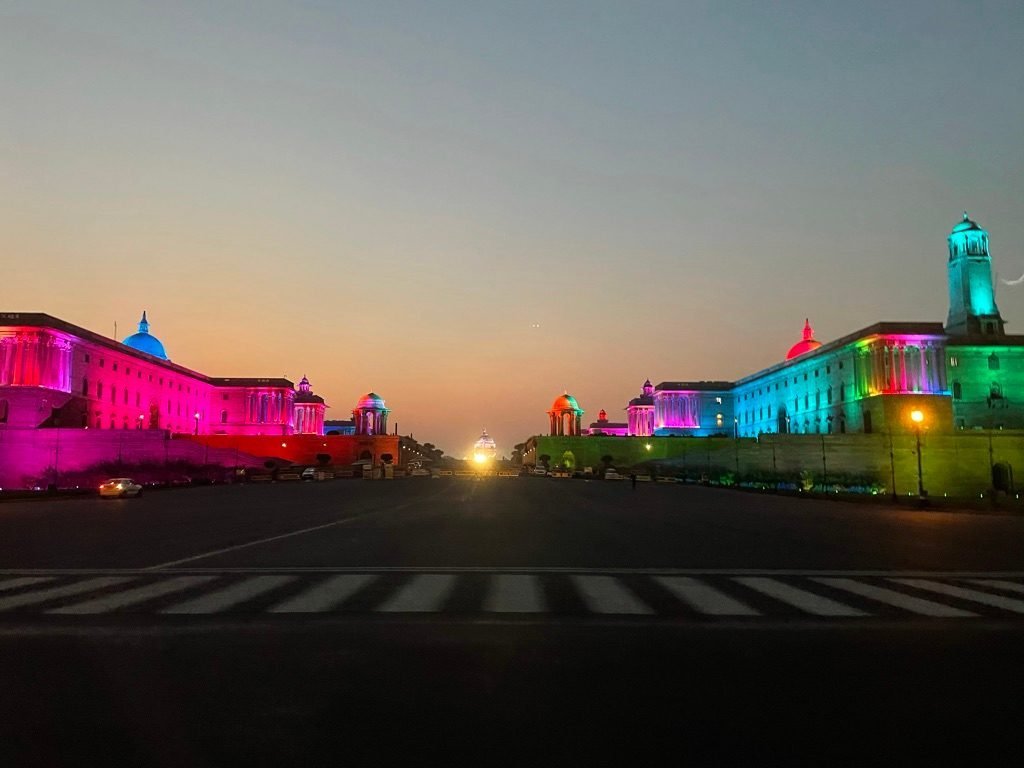 New Delhi at dusk